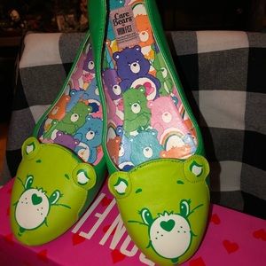 Iron fist green care war ballet flats sz 11 nib